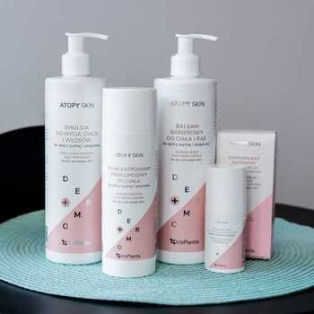 Vis Plantis Dermo+Atopy Skin, emulsja do mycia ciała i włosów do skóry suchej i atopowej, 400 ml