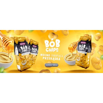 Moreso, Bób Chips, Miód & Musztarda, 80 g