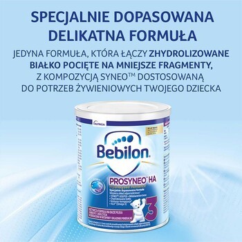 Zestaw 2x Bebilon Prosyneo HA 3, Junior, odżywcza formuła na bazie mleka po 1. roku życia, 400 g