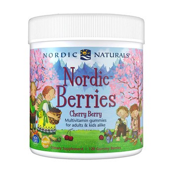 Nordic Berries Multivitamin, Cherry Berry, żelki, 120 szt.