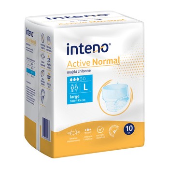 Inteno Active Normal, majtki chłonne, L, 10 szt.