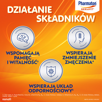 Zestaw 2x Pharmaton Geriavit, tabletki powlekane, 100 szt.