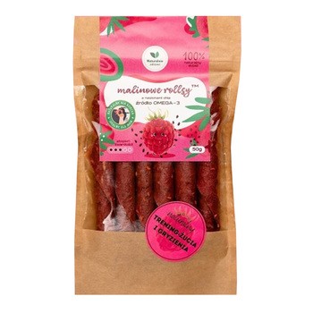 Naturalnie Zdrowi Rollsy malinowe z nasionami chia, 50 g