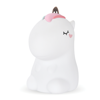 InnoGIO, Silikonowa lampka nocna dla dzieci jednorożec, GIOlittle Unicorn GIO-142, 1 szt.
