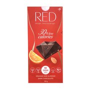 Chocolette, Czekolada RED ciemna bez cukru z pomarańczami, 100 g        