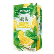 Herbapol Mięta z cytryną i trawą cytrynową, torebki, 20 szt.
