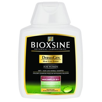 Bioxsine DermaGen For Woman, szampon przeciw wypadaniu, włosy farbowane, 300 ml