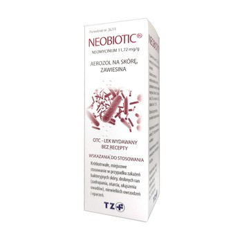 Neobiotic, 11,72 mg/g, aerozol na skórę, 16 g