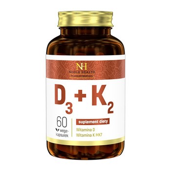 D3 + K2, kapsułki, 60 szt. (Noble Health)