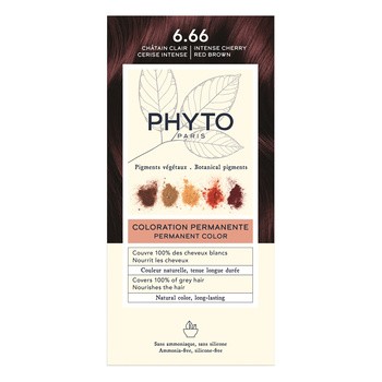 Phyto Color, farba do włosów, 6.66 intensywny wiśniowo-miedziany brąz, 1 opakowanie