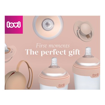 Lovi Mammafeel, zestaw wyprawkowy (butelka 150 ml + butelka 250 ml + smoczek + etui)