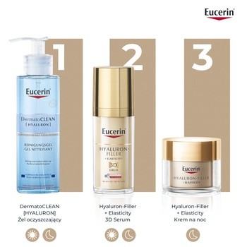 Eucerin Hyaluron-Filler + Elasticity, krem na noc, refill, 50 ml