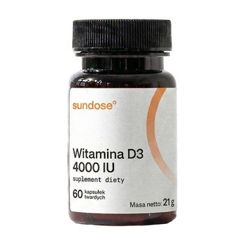 Sundose Witamina D3 4000 IU, kapsułki, 60 szt.