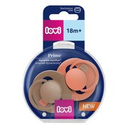 Canpol Lovi Prime, dynamiczny smoczek uspokajający silikonowy, 18 m+ Granola/Orange, 2 szt. https://azcdn.doz.pl/image/d/product/3538f604-scale-180x180.png