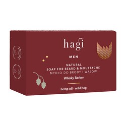 Hagi Men, Whisky Barber, Mydło do brody i wąsów, 100 g