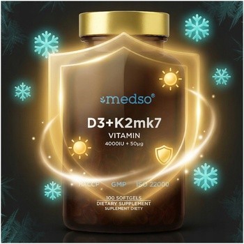 Medso D3 + K2 MK7, kapsułki miękkie, 100 szt.