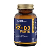 Pureo Health K2Mk7+D3 Forte, kapsułki, 60 szt.        