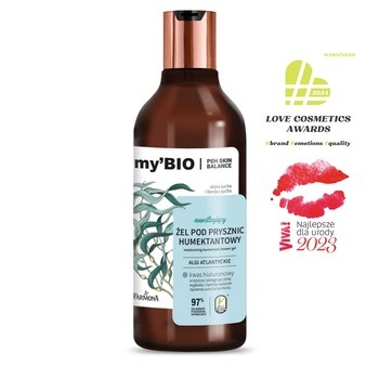 my'BIO, nawilżający żel pod prysznic, humektantowy, 500 ml
