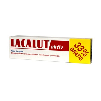 Lacalut aktiv, pasta do zębów, 100 ml  (33 % GRATIS)