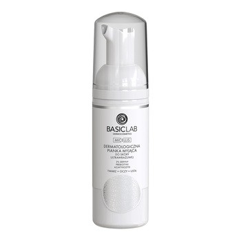 BasicLab Micellis, dermatologiczna pianka myjąca do skóry ultrawrażliwej, 50 ml