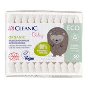 Cleanic Eco Baby patyczki higeniczne dla niemowląt i dzieci, 60 szt.