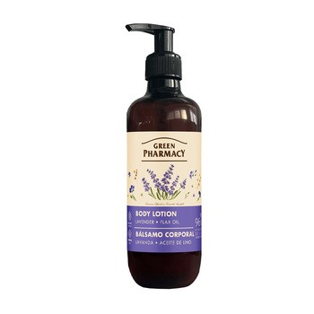 Green Pharmacy, balsam do ciała, lawenda i olej lniany, 400 ml
