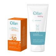 Zestaw Oillan, ochronny roll-on przeciwsłoneczny do twarzy i ciała SPF50, 50 ml + ochronne mleczko do ciała, 100 ml https://azcdn.doz.pl/image/d/product/6eddd24b-scale-180x180.png