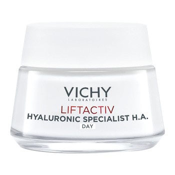 Vichy Liftactiv H.A., przeciwzmarszczkowy krem ujędrniający z kwasem hialuronowym do skóry suchej, 50 ml
