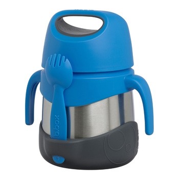 B.box, Termos obiadowy na zupę i obiad dla dzieci, Blue Slate, 335 ml