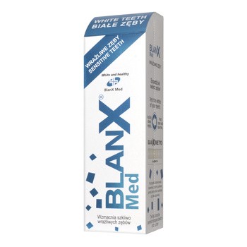 BlanX Med Wrażliwe Zęby, pasta do zębów o działaniu wybielającym, 75 ml