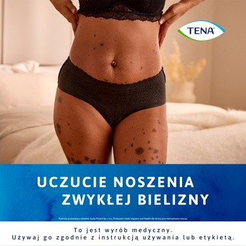 Tena Silhouette Plus, majtki chłonne, Black, rozmiar M, 12 szt.