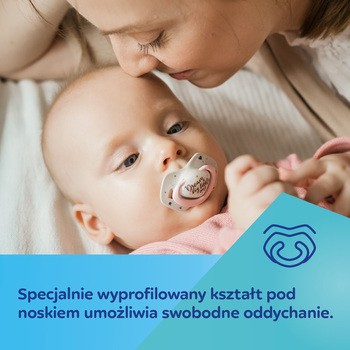 Canpol Babies, smoczek silikonowy symetryczny, light touch, Sleepy Koala, blue, 18 m+, 2 szt.