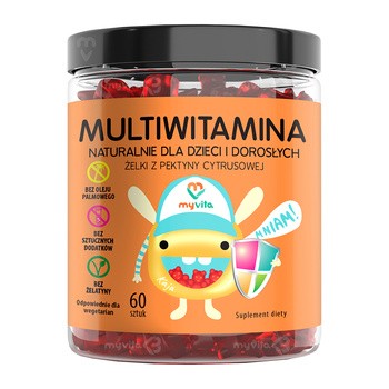MyVita Multiwitamina, żelki dla dzieci i dorosłych, 60 szt.