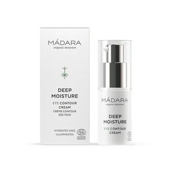 Madara Deep Moisture Eye Contour Cream, krem głęboko nawilżający do okolic oczu, 15 ml