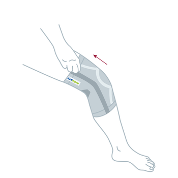 Actimove ES Knee Support, opaska stawu kolanowego z fiszbinami, rozmiar L, 1 szt.