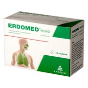 Erdomed Muko, 225 mg, proszek do sporządzania zawiesiny doustnej, 10 saszetek