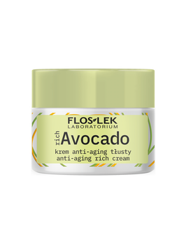Flos-Lek Rich Avocado, krem anti-aging tłusty na dzień i na noc, 50 ml