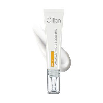 Oillan Repair, kojąco-nawilżający krem pod oczy i na powieki do skóry wrażliwej i suchej, 15 ml