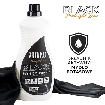Zielko, Płyn do prania tkanin czarnych i ciemnych Midnight Dew, 1520 ml