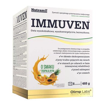 Olimp Nutramil Immuven, proszek o smaku tropikalnym, 6 x 78 g