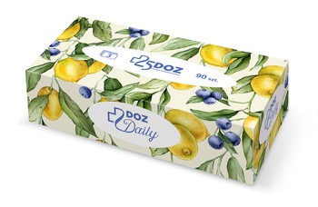 DOZ Daily, chusteczki higieniczne, 90 szt. (karton)