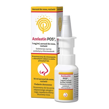 Azelastin POS, 1 mg/ml, aerozol do nosa, 10 ml