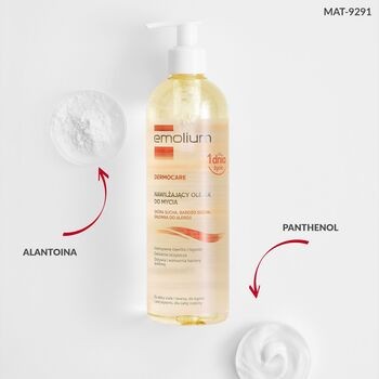 Emolium Dermocare, nawilżający olejek do mycia, 400 ml