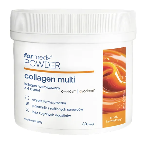 Коллаген в порошке ForMeds Powder Collagen Multi, 4 источника коллагена, с эластином, 30 порций