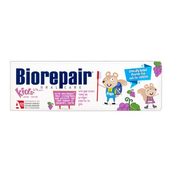 BioRepair Junior Kids, pasta do zębów, winogrona, 50 ml