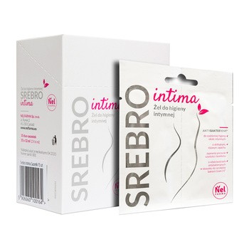Srebro Intima, żel do higieny intymnej, 15 x 12 ml