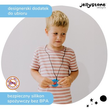 Jellystone Designs, gryzak terapeutyczny Niebieska błyskawica, 1 szt.