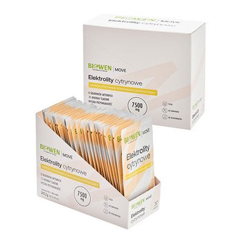 Biowen, Elektrolity Cytrynowe, proszek, 30 saszetek