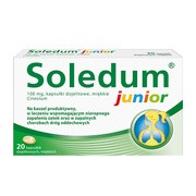 Soledum Junior, 100 mg, kapsułki dojelitowe miękkie, 20 szt. https://azcdn.doz.pl/image/d/product/ac78885a-scale-180x180.png