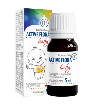 Active Flora Baby+, krople, 5 ml